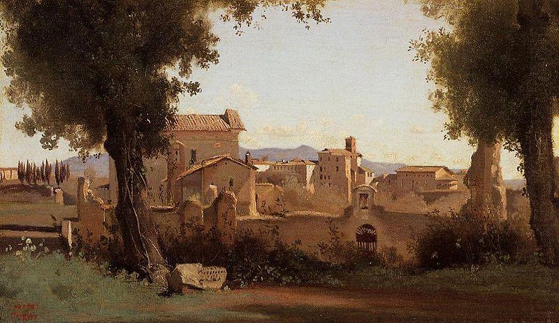 Farnese Gardens, Jean Baptiste Camille  Corot